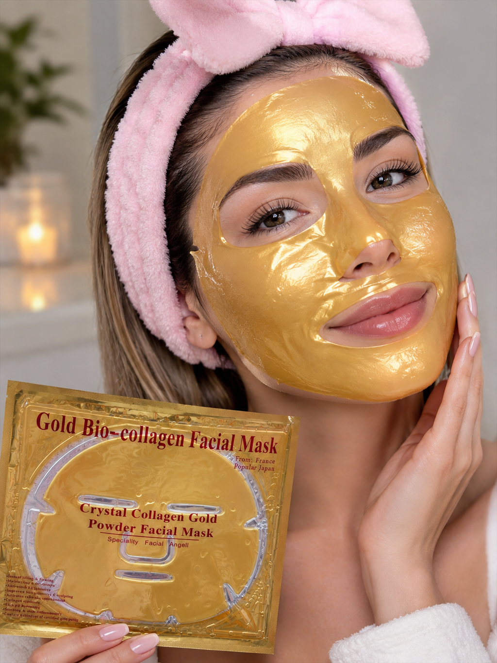 Mascarilla Facial de Colágeno Gold ✨